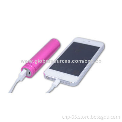 Power Tube for iPhone, 2,200mAh Capacity, Sized 86 x 22mm